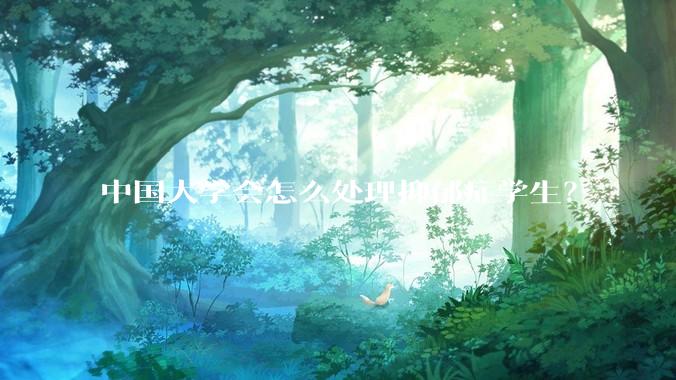 中国大学会怎么处理抑郁症学生？